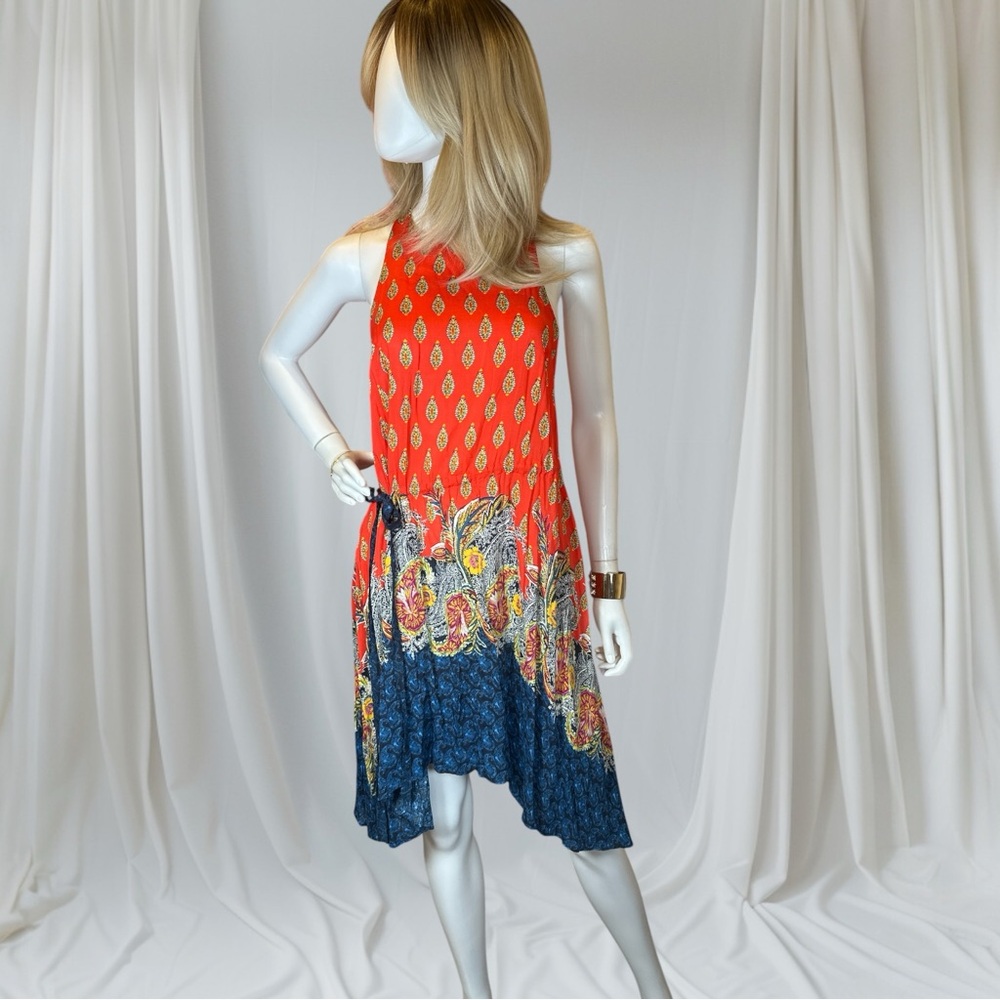 Free People Intimately Rendezvous Paisley Slip Dress EUC